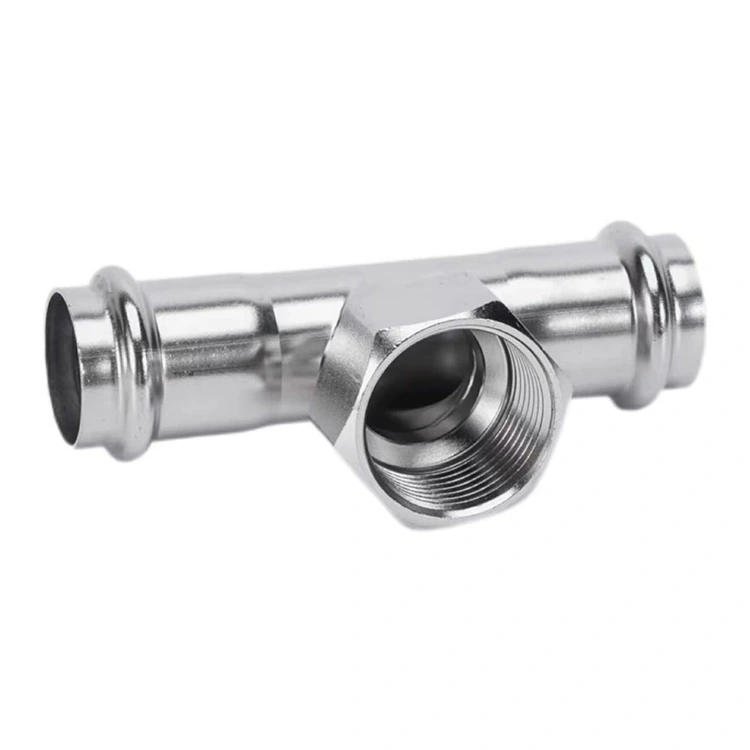 زنانہ تھریڈڈ ٹی کو ڈبل پریس کریں۔