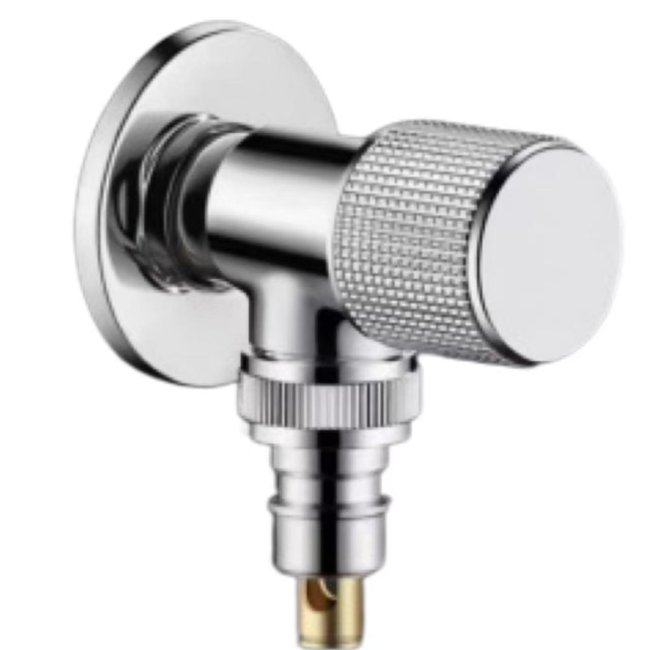آئینہ کروم Knurled Knob واشنگ مشین واٹر اسٹاپ والو